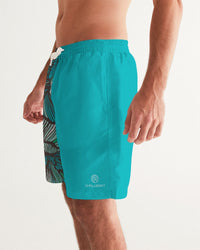 Men's Sea Petal Swirl Swim Trunks with UPF 50+