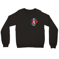 Color Silly Lab Printed Premium Crewneck Sweatshirt