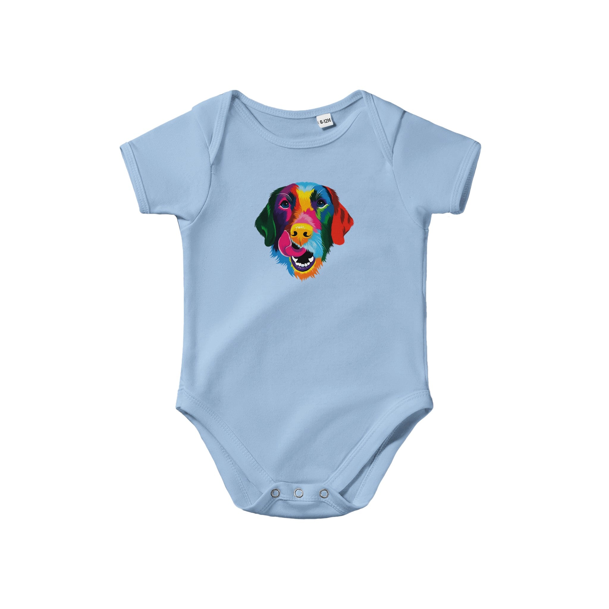 Color Silly Lab Printed Baby Short Sleeve Bodysuit