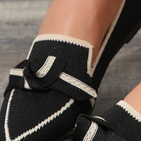 Pointed Toe Bow Detail Loafers – Casual Flats in Multiple Colors