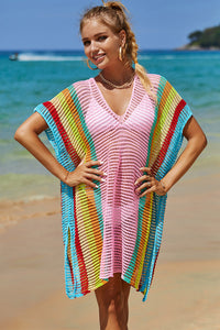 Colorful Knit Beach Cover-Up