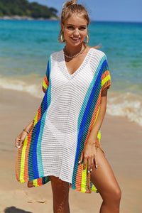 Colorful Knit Beach Cover-Up