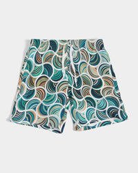 Men's Mosaic Print Swim Trunks with UPF 50+ 7"