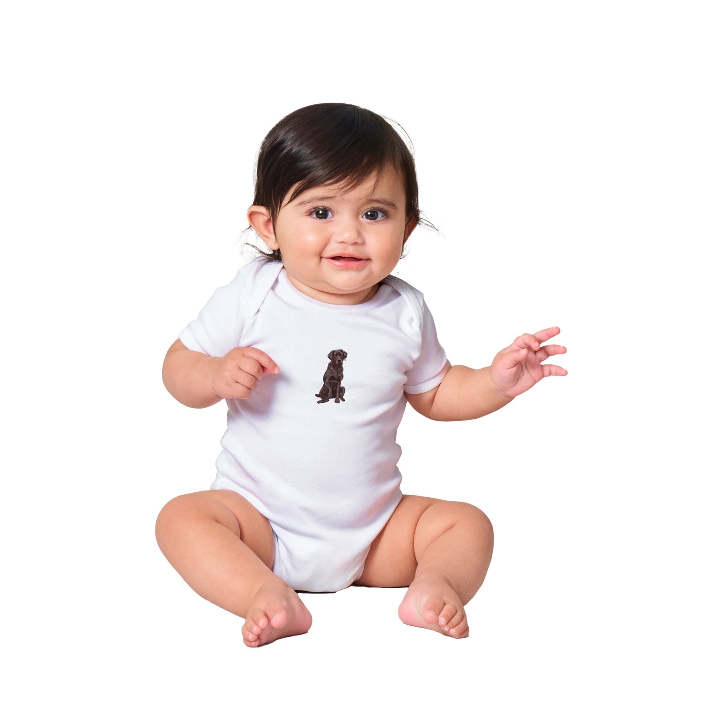 Cocoa rinted Baby Short Sleeve Bodysuit