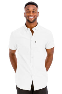 Casual Short Sleeve Solid Shirt