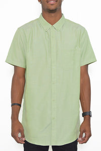 Casual Short Sleeve Solid Shirt