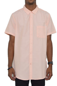 Casual Short Sleeve Solid Shirt