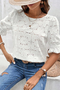 Chic Floral Lace Blouse