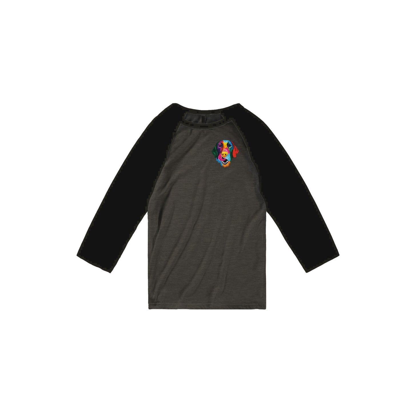 Color Silly Lab 3/4 sleeve Raglan T-shirt