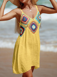 Boho Crochet Inlay Beach Dress