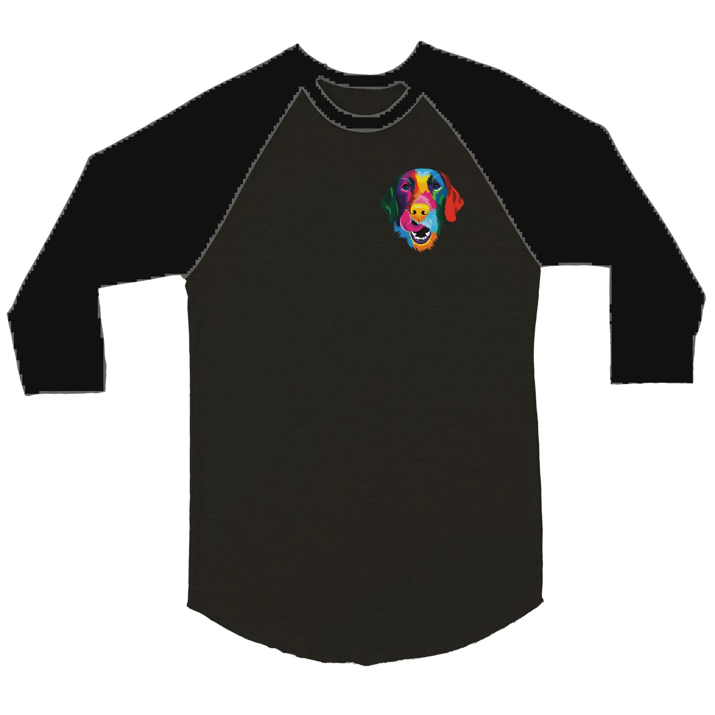 Color Silly Lab 3/4 sleeve Raglan T-shirt