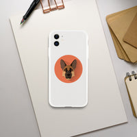 Shepherd Girl Orange iPhone Case