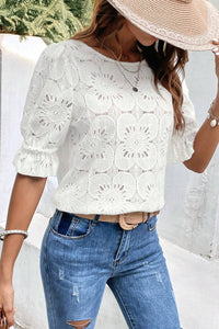 Chic Floral Lace Blouse