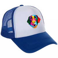 Abstract Silly Lab Trucker Hat - Customizable