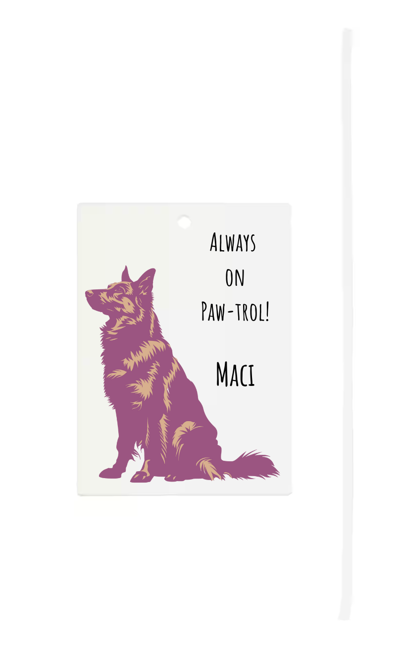 Always On Paw-trol Shepherd Air Freshener - Customizable