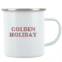 Golden Holiday Pup 'n' Lights Mug - Customizable