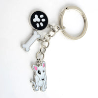 Dog Breed Keychain - 26 Styles | Silver-Plated Animal KeyRing