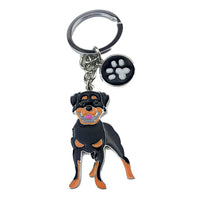 Dog Pendant Keychain - Silver-Plated Zinc Alloy Charm