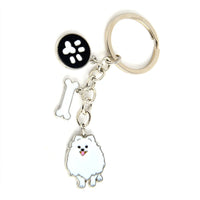 Dog Breed Keychain - 26 Styles | Silver-Plated Animal KeyRing