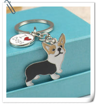 Dog Pendant Keychain - Silver-Plated Zinc Alloy Charm