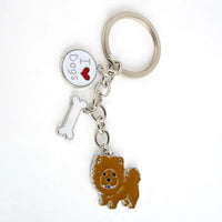 Dog Breed Keychain - 26 Styles | Silver-Plated Animal KeyRing