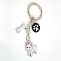 Dog Breed Keychain - 26 Styles | Silver-Plated Animal KeyRing