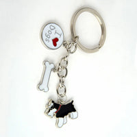 Dog Breed Keychain - 26 Styles | Silver-Plated Animal KeyRing