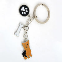 Dog Breed Keychain - 26 Styles | Silver-Plated Animal KeyRing