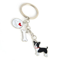 Dog Breed Keychain - 26 Styles | Silver-Plated Animal KeyRing