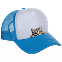 Peek-A-Boo I'm Watching You Kitty Hat - Customizable