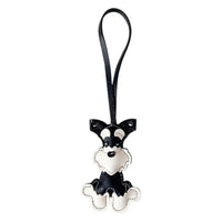 Cute PU Leather Puppy Keychain - Cartoon Dog Bag Pendant