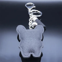 French Bulldog Crystal Keychain - Sparkling Dog Bag Accessory