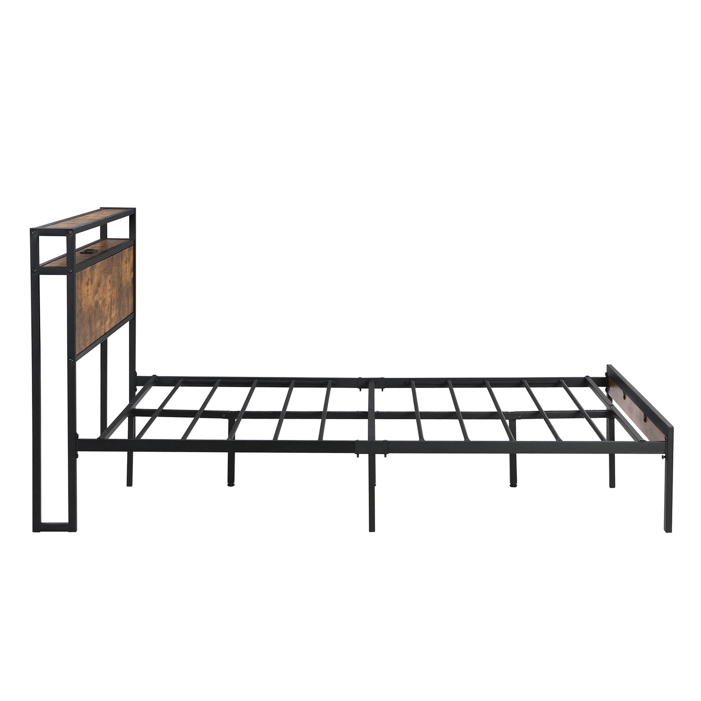 Metal Platform Bed Frame with USB Port