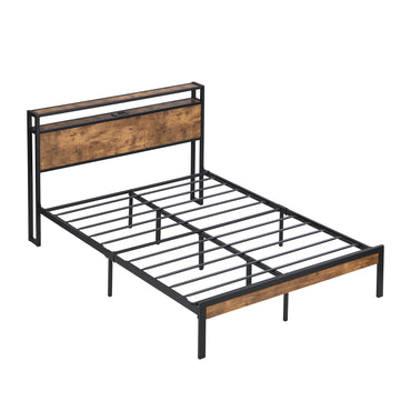 Metal Platform Bed Frame with USB Port