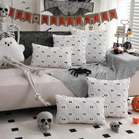 Halloween Ghost Pillow Cover – 18”x18” Spooky Ghostly Charm for Festive Decor