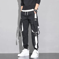 JUMP Blk & Wht Strap Pant