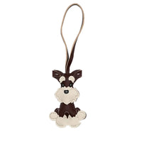 Cute PU Leather Puppy Keychain - Cartoon Dog Bag Pendant