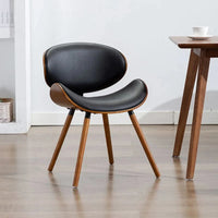 Neoclassical Dining Chair – Modern Leather & Wood Design with Customizable Options