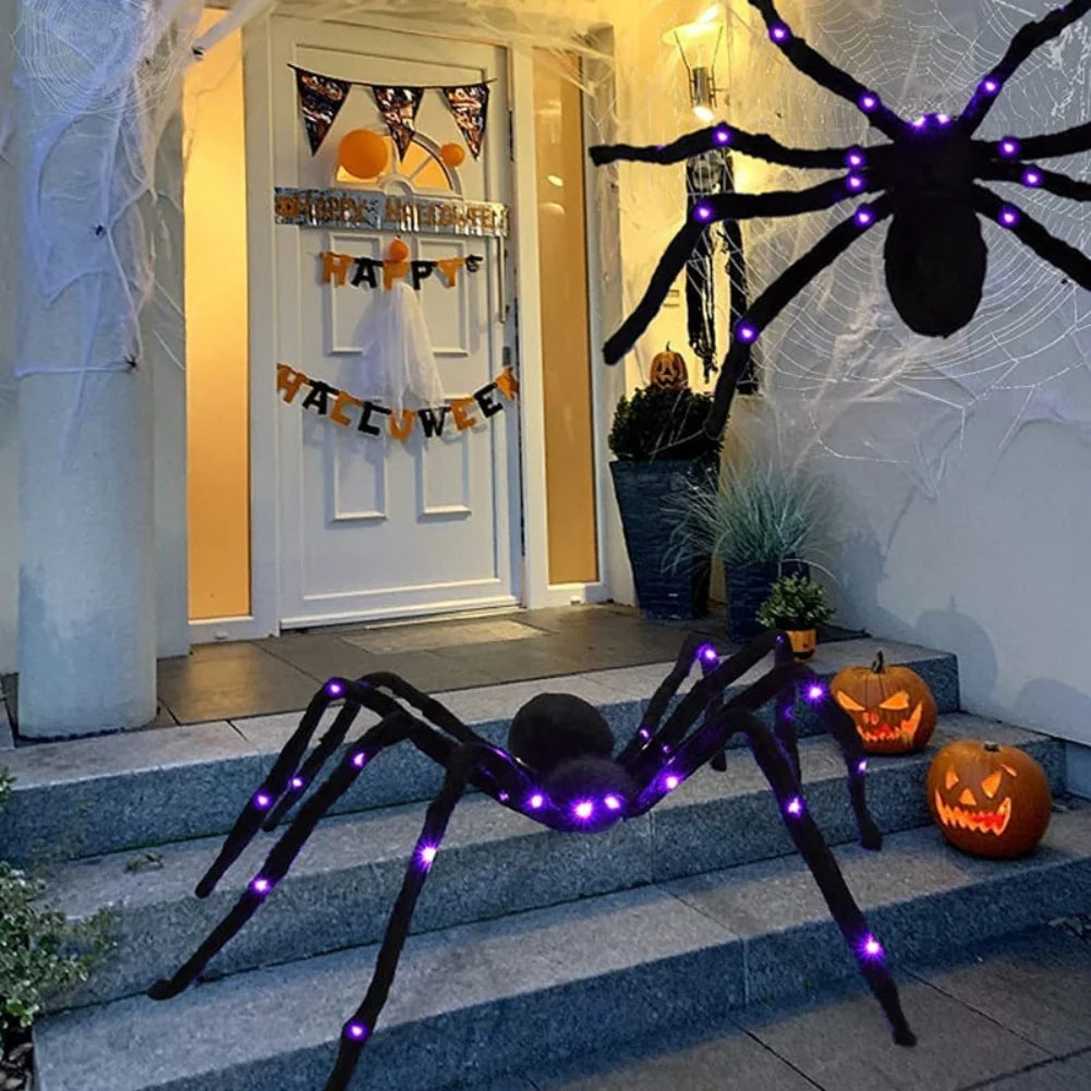 Light-Up Halloween Spider Decoration – Indoor & Outdoor Spooky Decor (Available in Multiple Sizes)