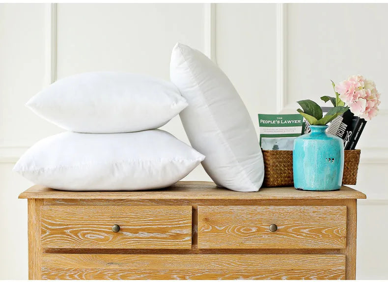 Classic Cotton Pillow Inserts - Soft, Durable, and Available in 6 Sizes