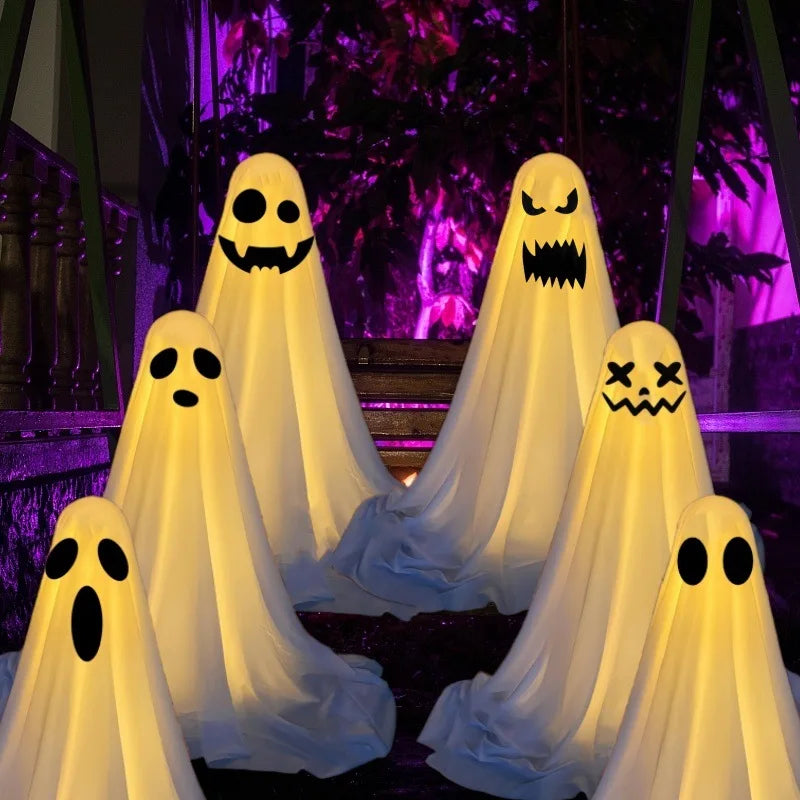 Standing Ghost Halloween Decoration – Spooky Yard & Gate Decor (Multiple Styles & Sizes, Sold Separately)