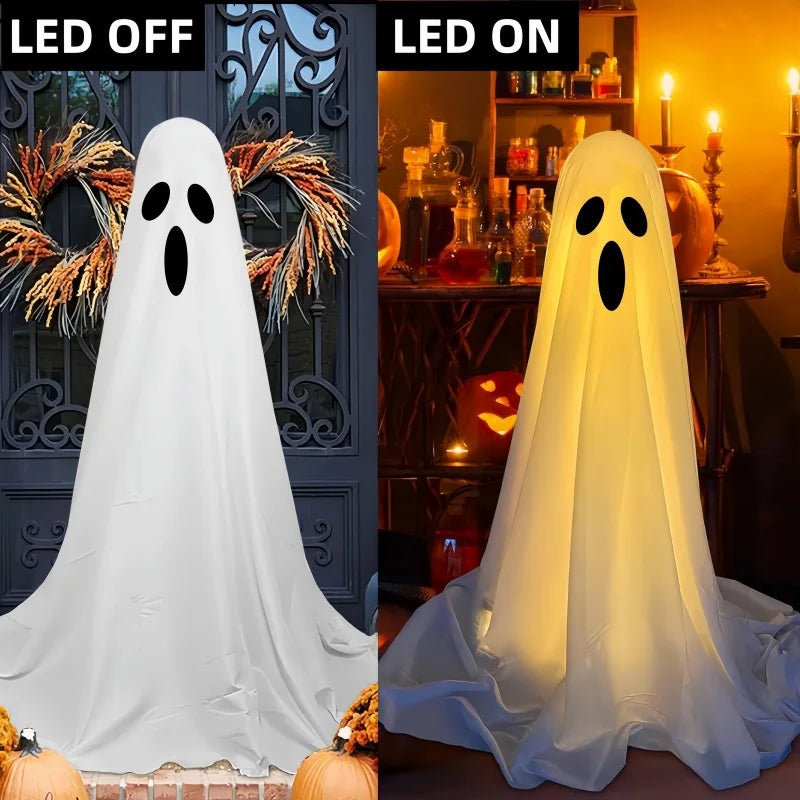 Standing Ghost Halloween Decoration – Spooky Yard & Gate Decor (Multiple Styles & Sizes, Sold Separately)