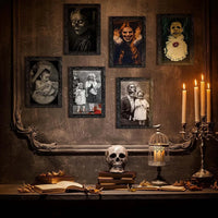 3D Haunted Portraits - Halloween Moving Picture Frames with Changing Faces for Spooky Home & Outdoor Decor