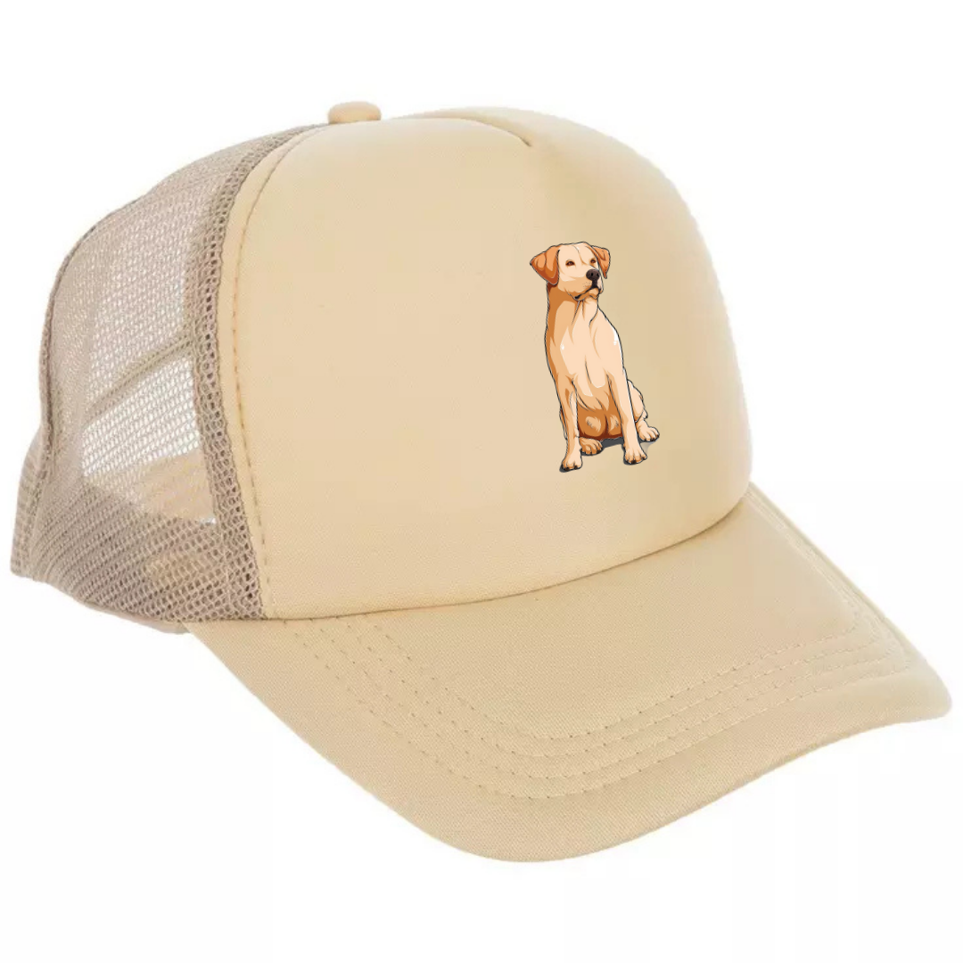 Yellow Silly Lab Trucker Hat - Customizable