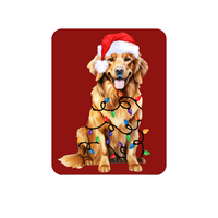 Golden Retriever Christmas Lights Magnet – Festive & Durable