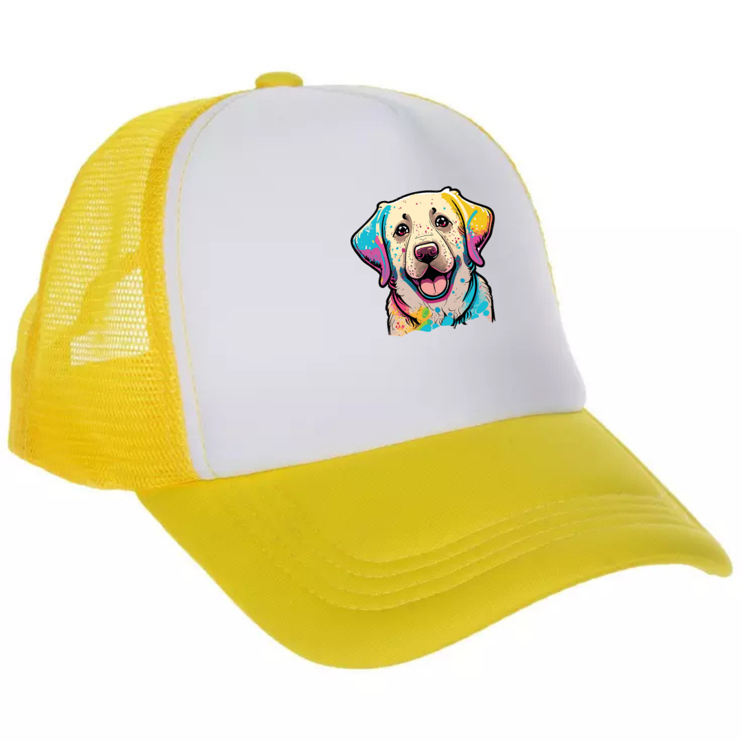 Watercolor Silly Lab Trucker Hat - Customizable