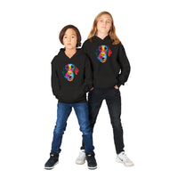 Color Silly Lab Printed Kids Pullover Hoodie