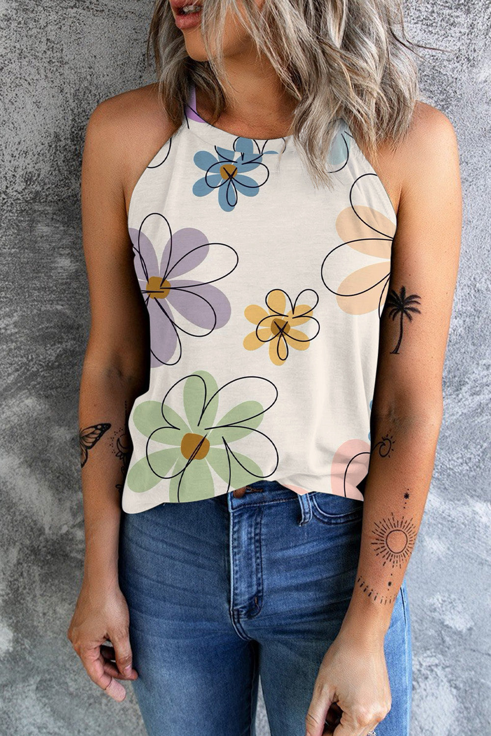 Charming Blossom Tank Top