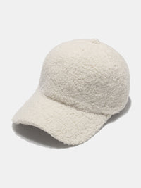 Fuzzy Baseball Cap – Adjustable Warm Polyester Hat in Multiple Colors