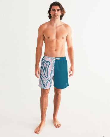 Marble Graphic 7" Classic Men's Swim Trunks